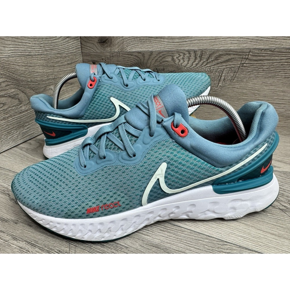 NIKE Men's React Miler 3 Running Shoes Cerulean Blue DD0490-402 Size 9.5